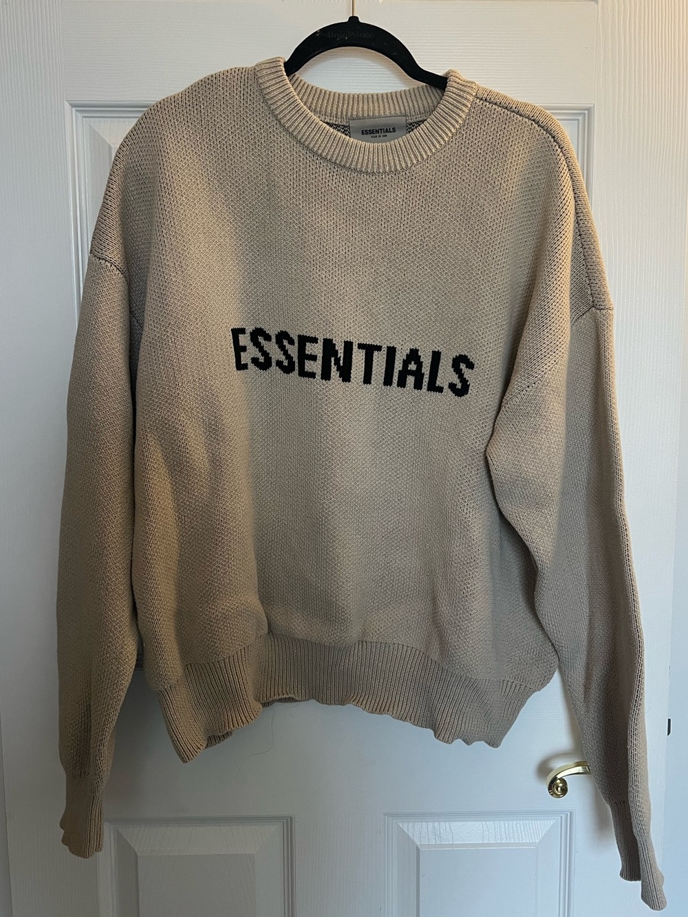 Essentials FOG Tan Crewneck Sweater